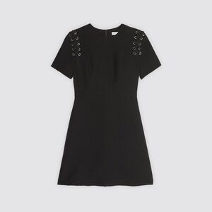 Sandro Lace-up Mini Dress
